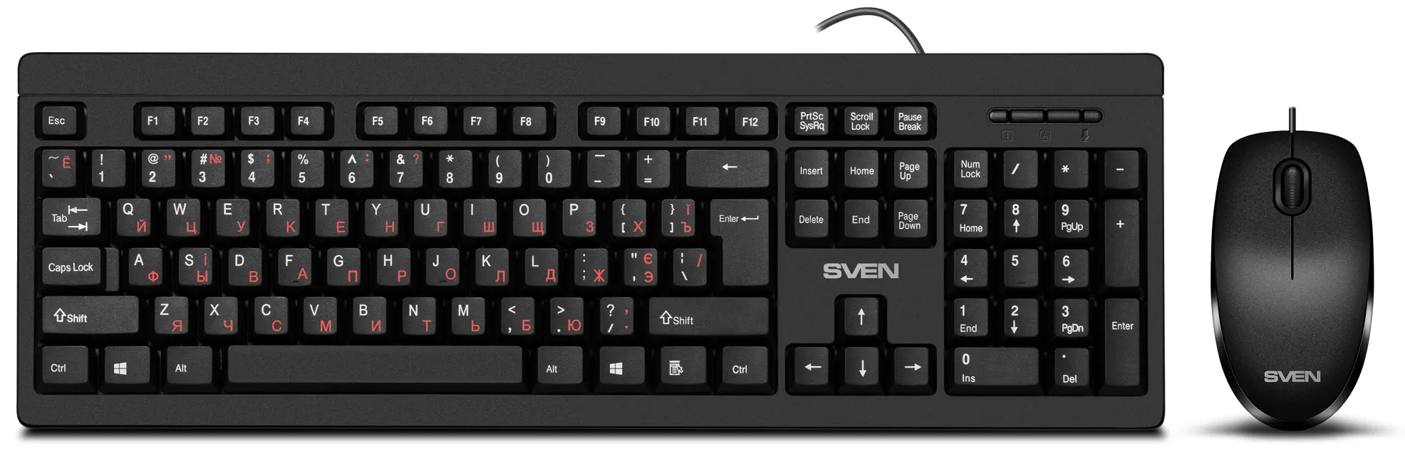 Комплект клавиатура + мышь Sven KB-S320C (Black)