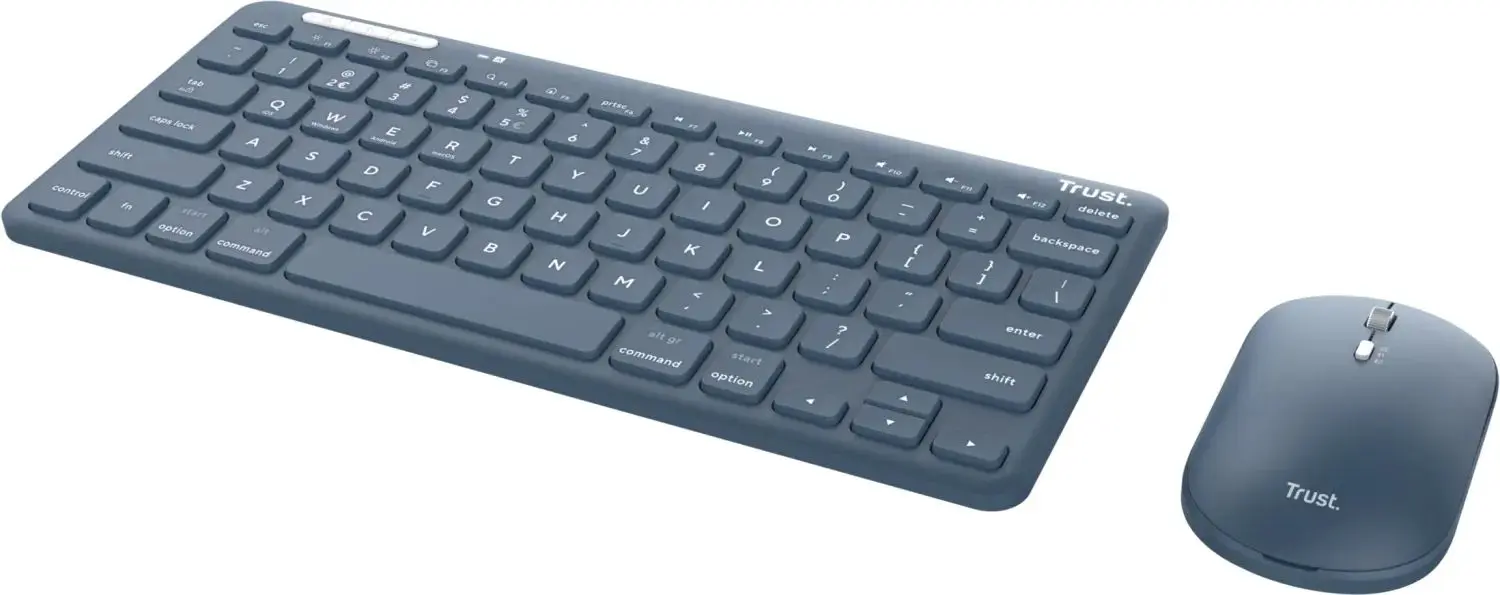 Set tastatura + mouse fara fir Trust Lyra Multi-Device TR_24937 (Blue)