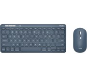 Set tastatura + mouse fara fir Trust Lyra Multi-Device TR_24937 (Blue)