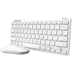 Set tastatura + mouse fara fir Trust Lyra Multi-Device TR_25073 (White) Thumb
