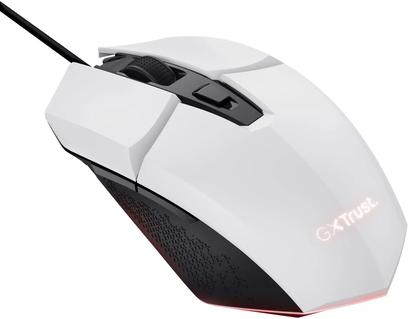 Mouse Trust GXT 109W Felox (White/Black) - 2