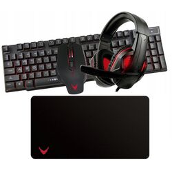 Gaming set 4in1 claviatura + casti+ mouse + mousepad Varr Pro Gaming VG4IN1SET01 (Black/Red)