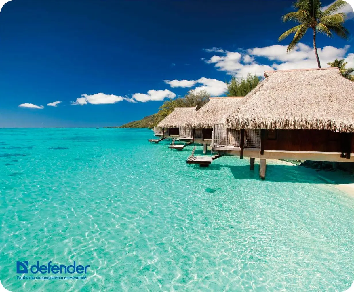 Covoras pentru mouse Defender Silk Pad Nature 50707 (Blue/Green)