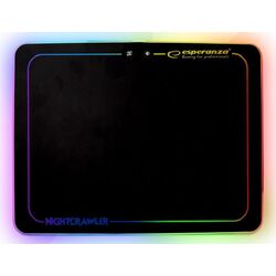 Covoras pentru mouse Esperanza Nightcrawler (Black/RGB)