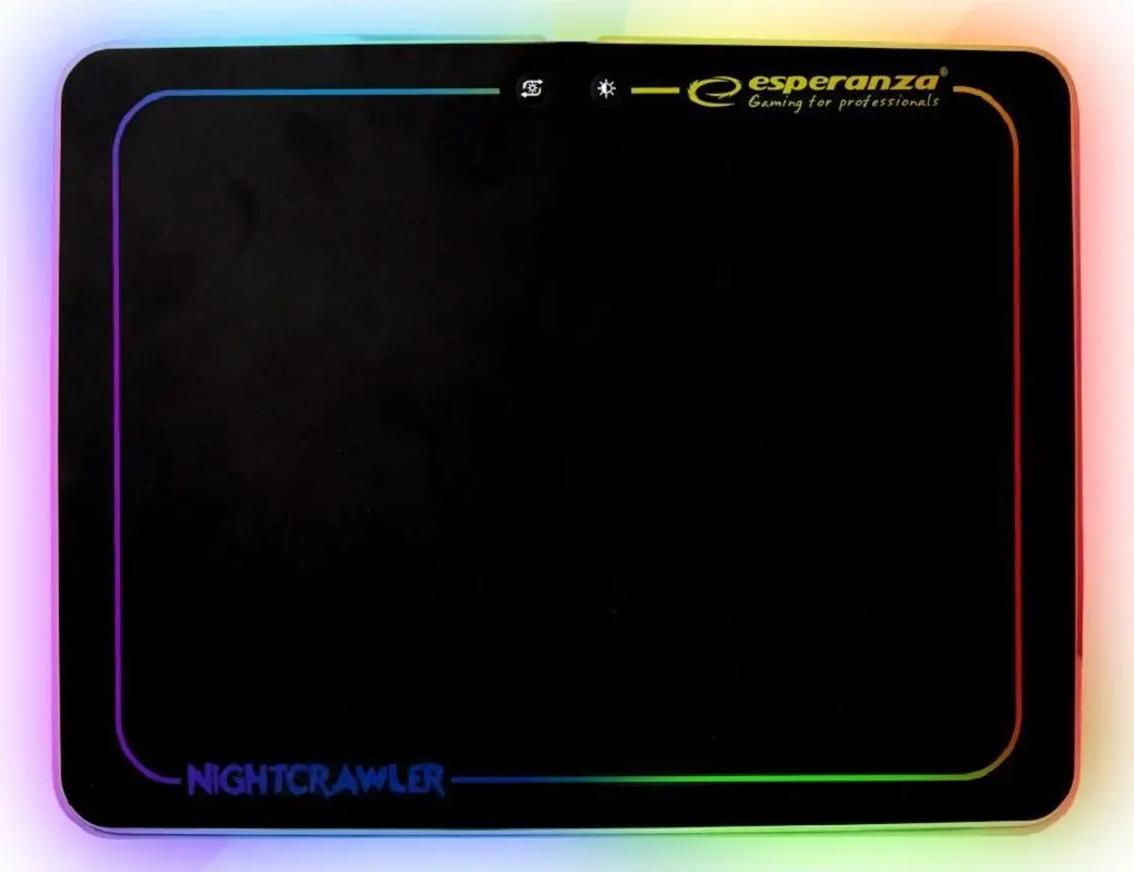 Covoras pentru mouse Esperanza Nightcrawler (Black/RGB)