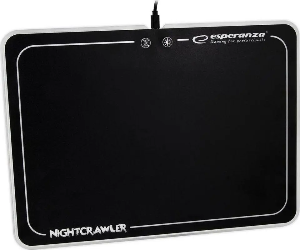 Covoras pentru mouse Esperanza Nightcrawler (Black/RGB)