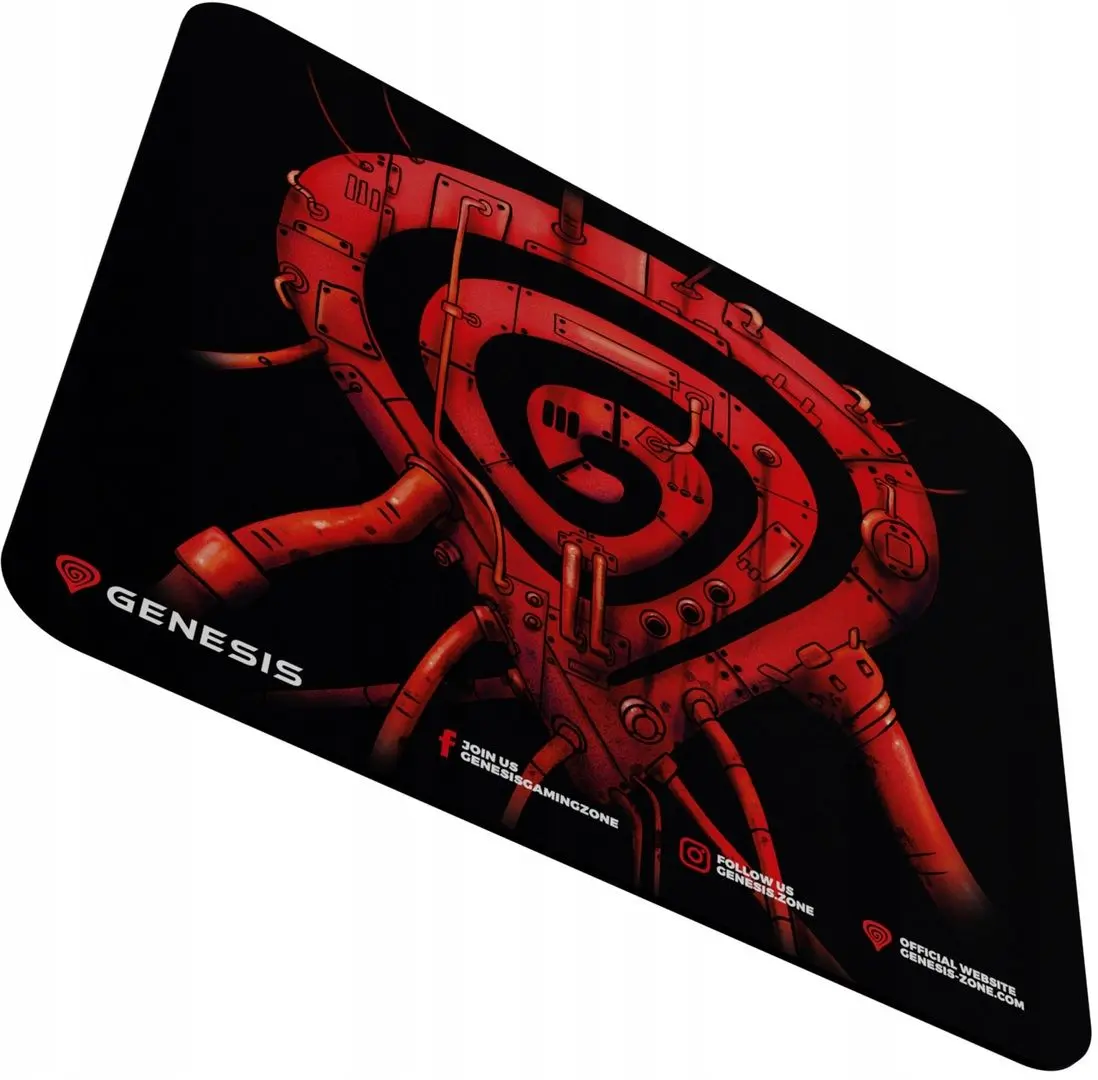 Covoras pentru mouse Genesis Pump Up The Game 25x21 (Red/Black)