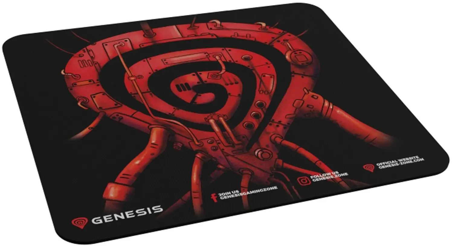Covoras pentru mouse Genesis Pump Up The Game 25x21 (Red/Black)