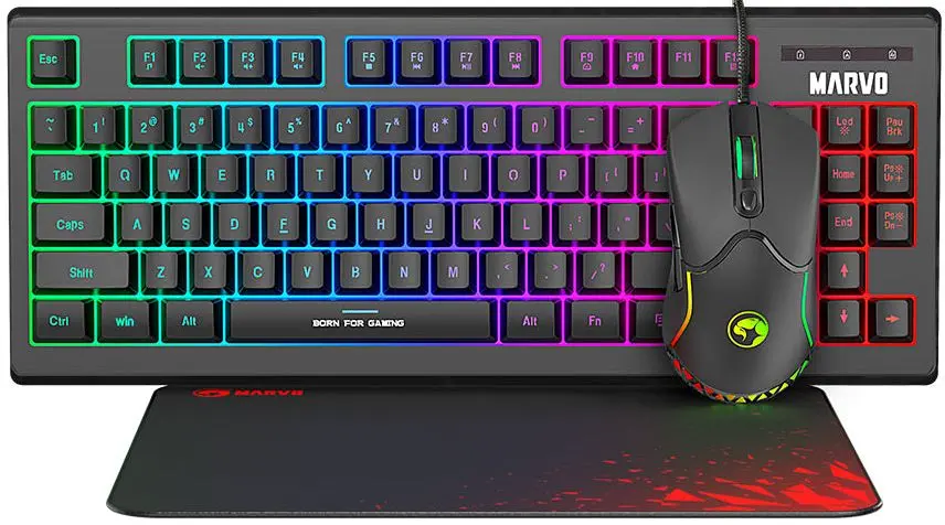 Комплект клавиатура + мышь + коврик Marvo CM310 (Black)