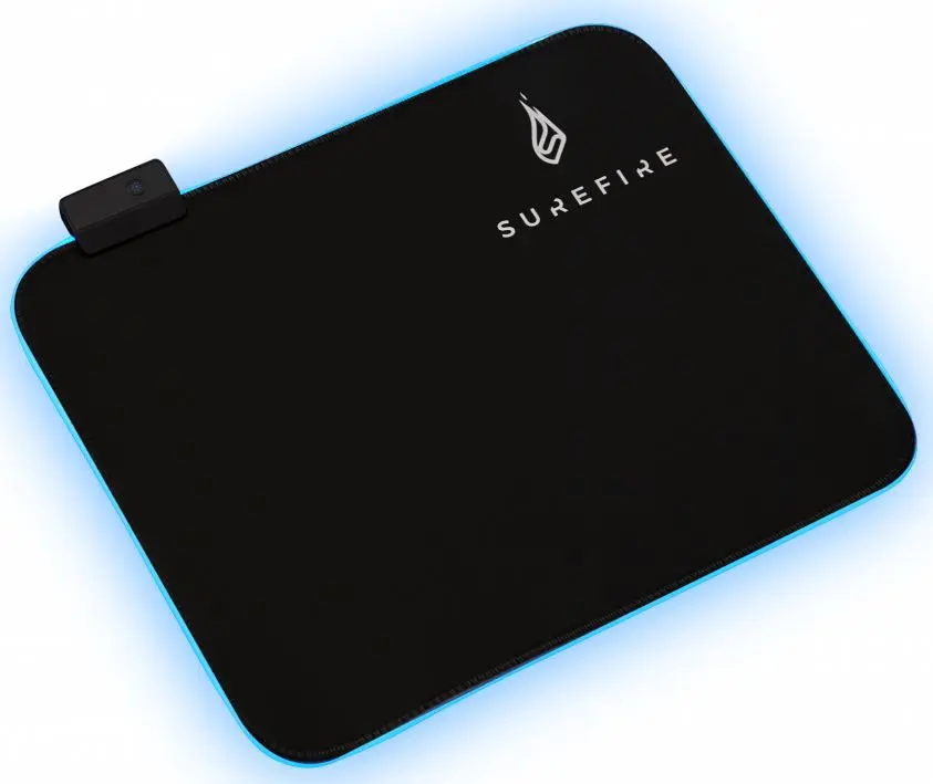 Covoras pentru mouse Surefire Silent Flight RGB-320 (Black)