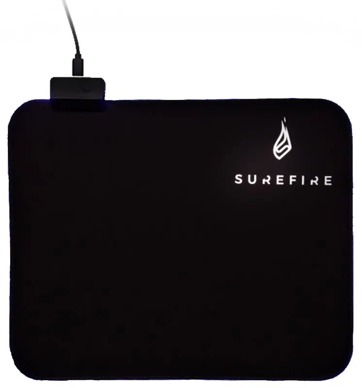 Covoras pentru mouse Surefire Silent Flight RGB-320 (Black)