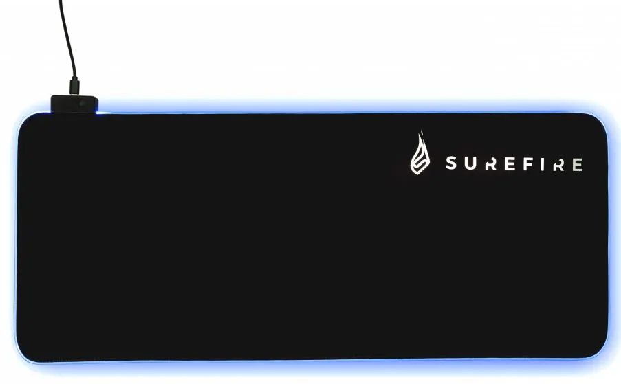 Covoras pentru mouse Surefire Silent Flight RGB-680 (Black)