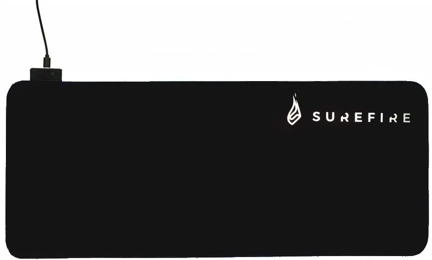 Covoras pentru mouse Surefire Silent Flight RGB-680 (Black)