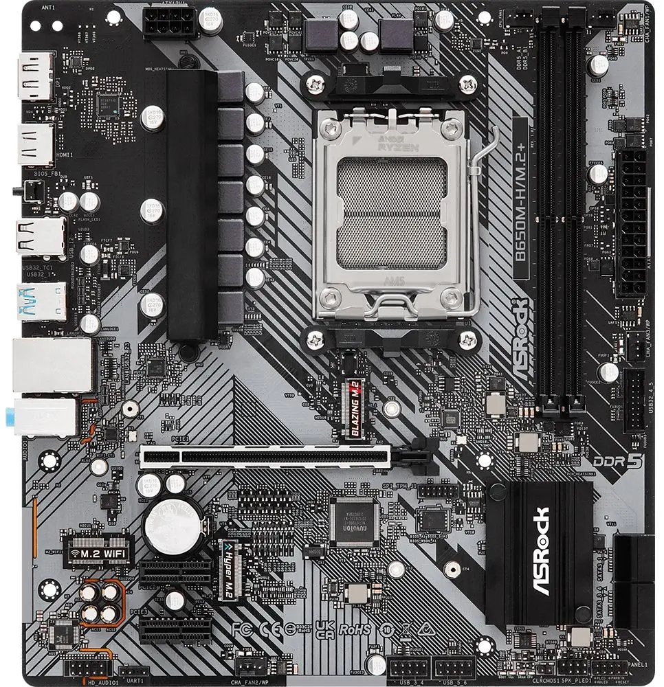 Placa de baza Asrock B650M-H/M.2+
