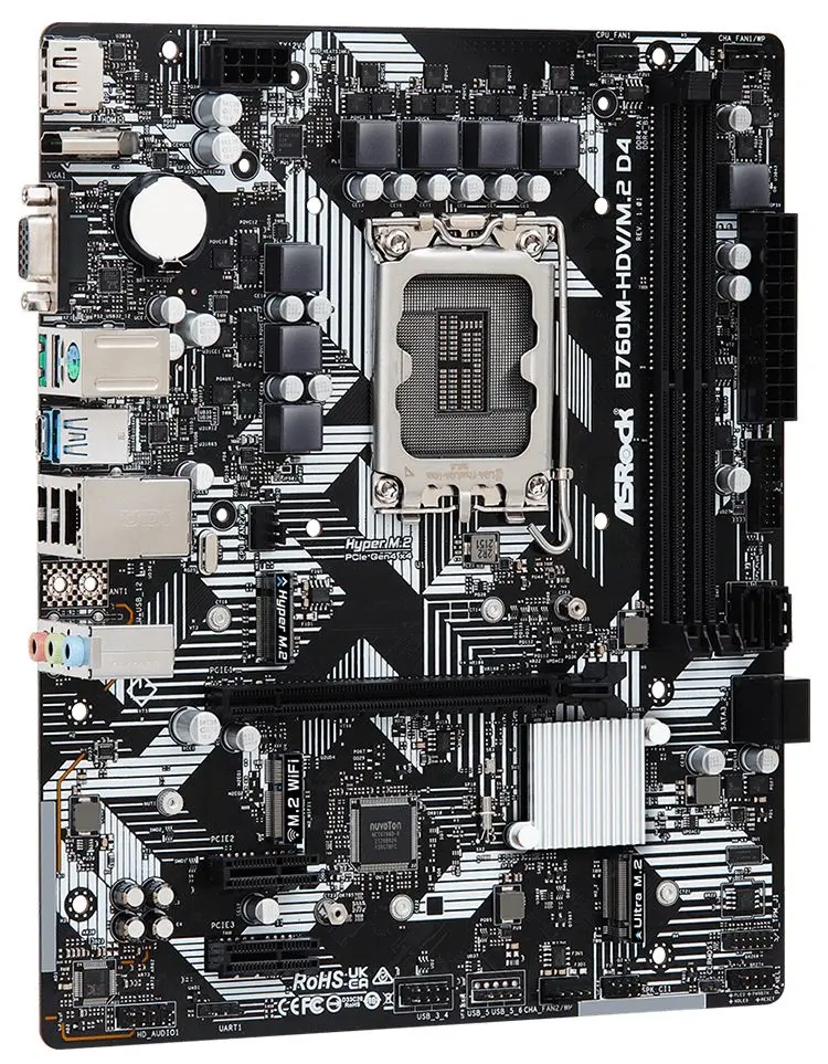 Placa de baza Asrock B760M-HDV/M.2 D4