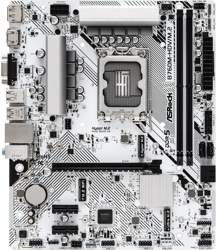 Материнская плата ASRock B760M-HDV/M.2