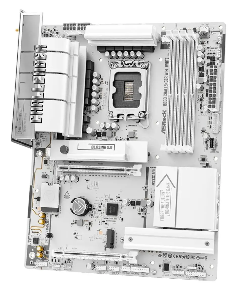 Placa de baza ASRock B860 Challenger WiFi (White) - 2