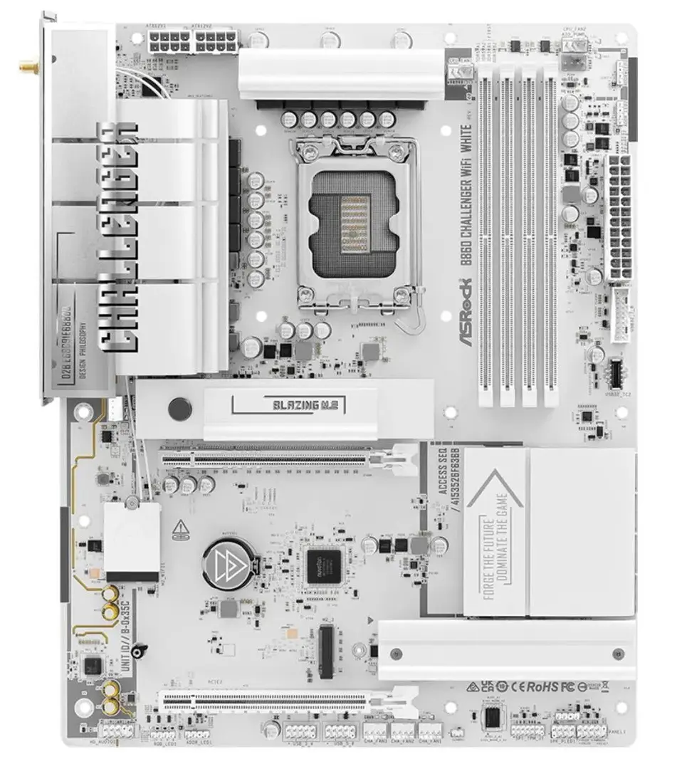 Placa de baza ASRock B860 Challenger WiFi (White)