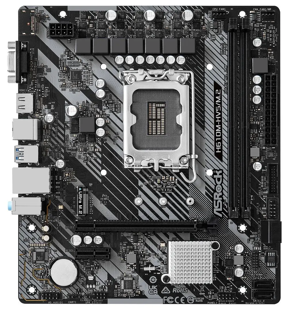 Материнская плата ASRock H610M-HVS