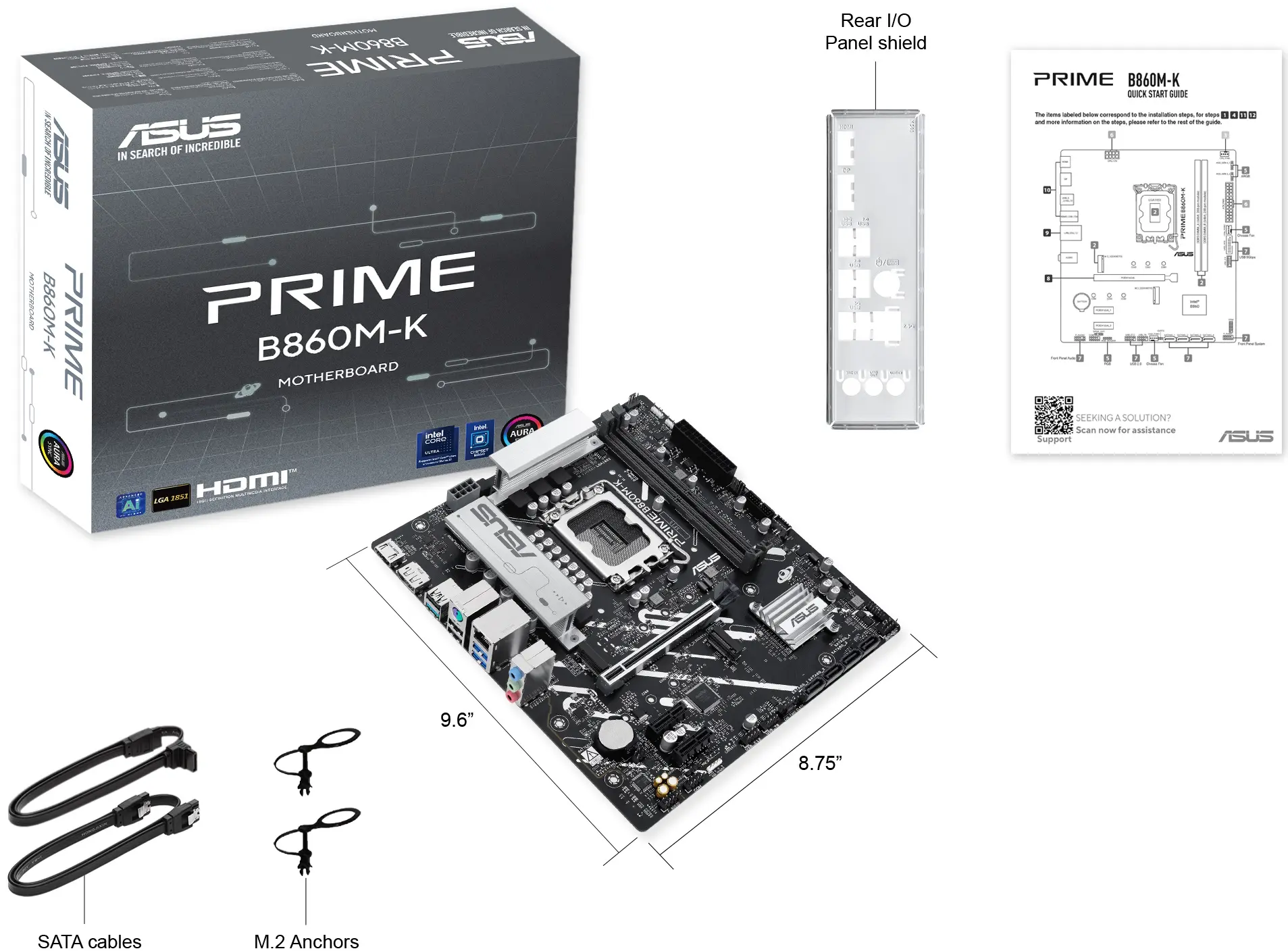Placa de baza Asus Prime B860M-K