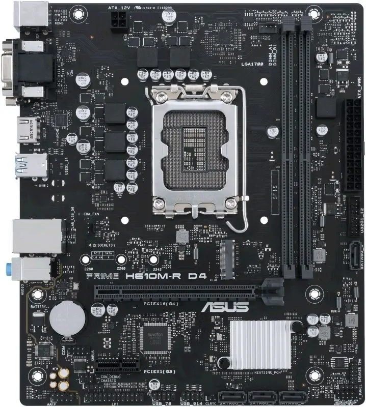 Placa de baza Asus PRIME H610M-R D4-SI