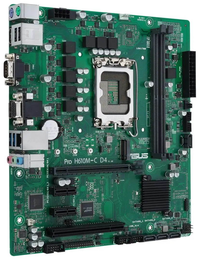 Материнская плата Asus Pro H610M-C D4-CSM