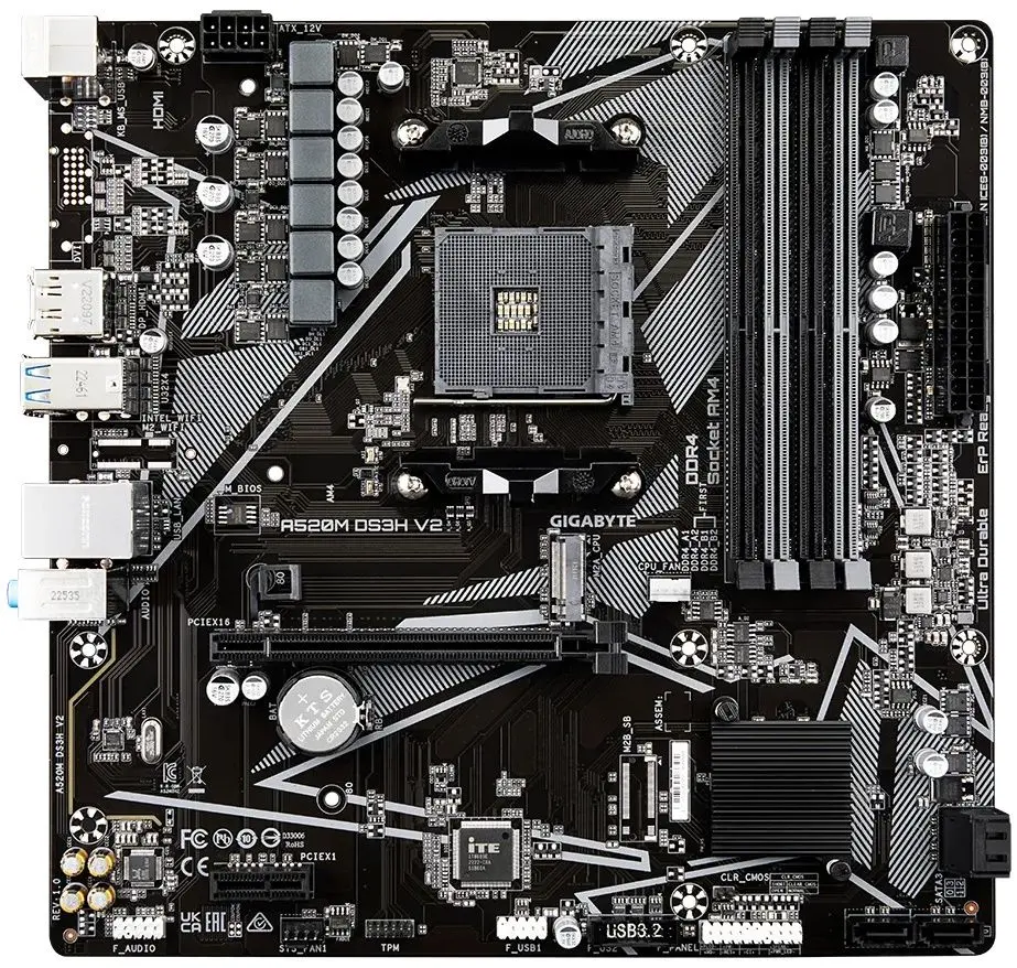 Материнская плата Gigabyte A520M DS3H V2