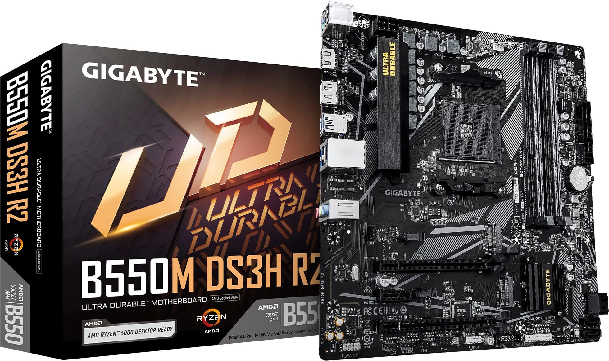 Материнская плата Gigabyte B550M DS3H R2 - 4