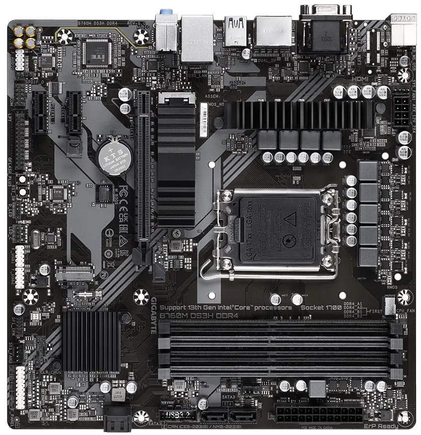 Материнская плата Gigabyte B760M DS3H DDR4 - 4
