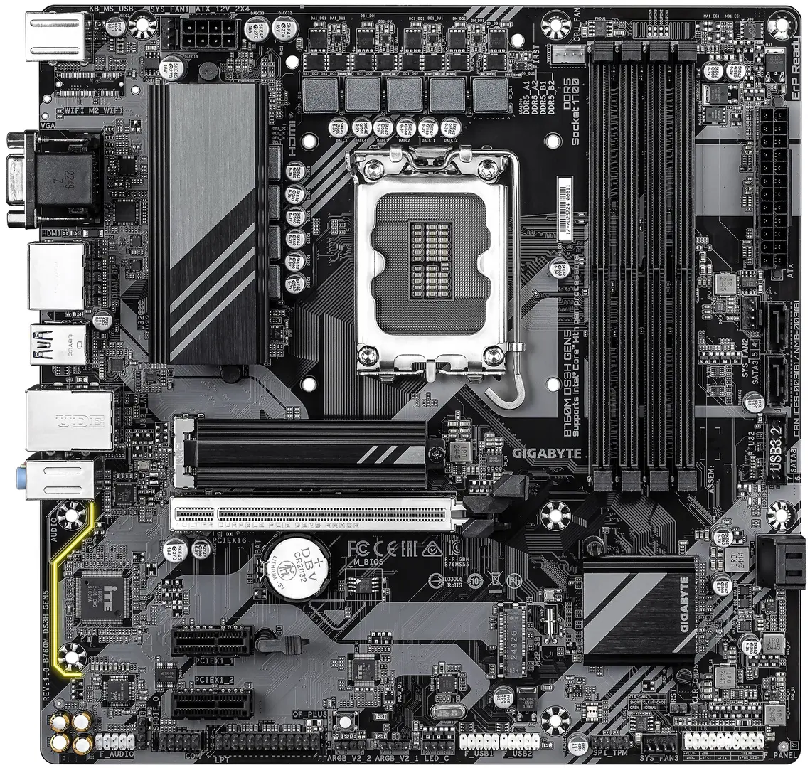 Placa de baza Gigabyte B760M DS3H GEN5