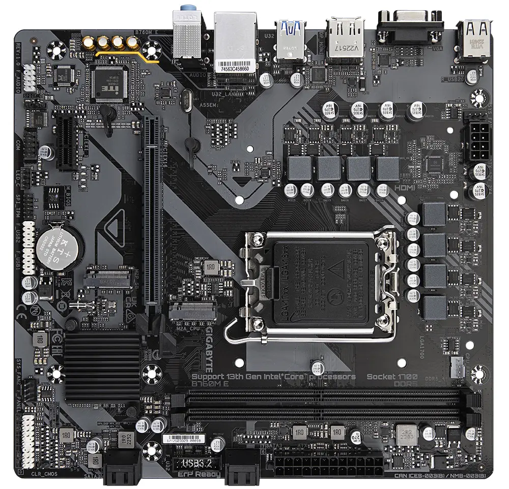 Placa de baza Gigabyte B760M E