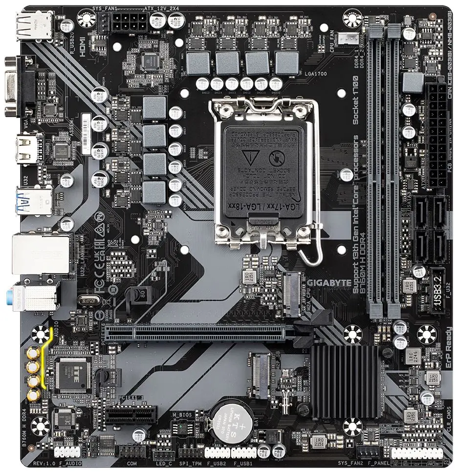 Placa de baza Gigabyte B760M H DDR4