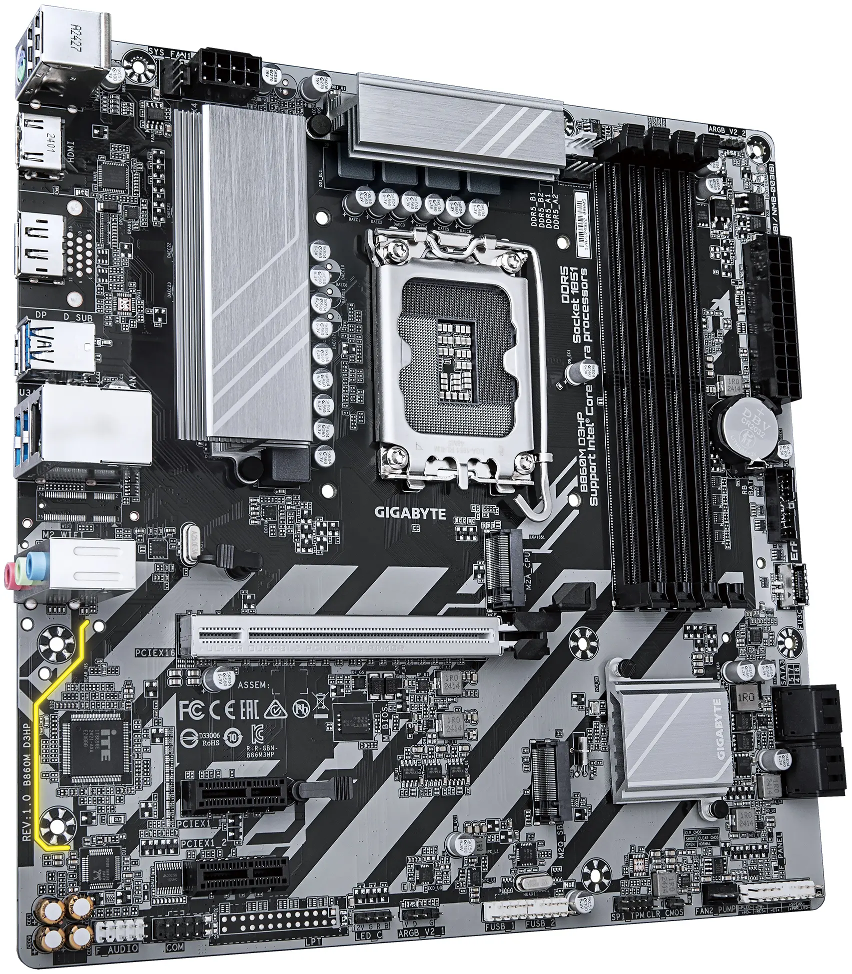 Placa de baza Gigabyte B860M D3HP (Rev. 1.0) - 2