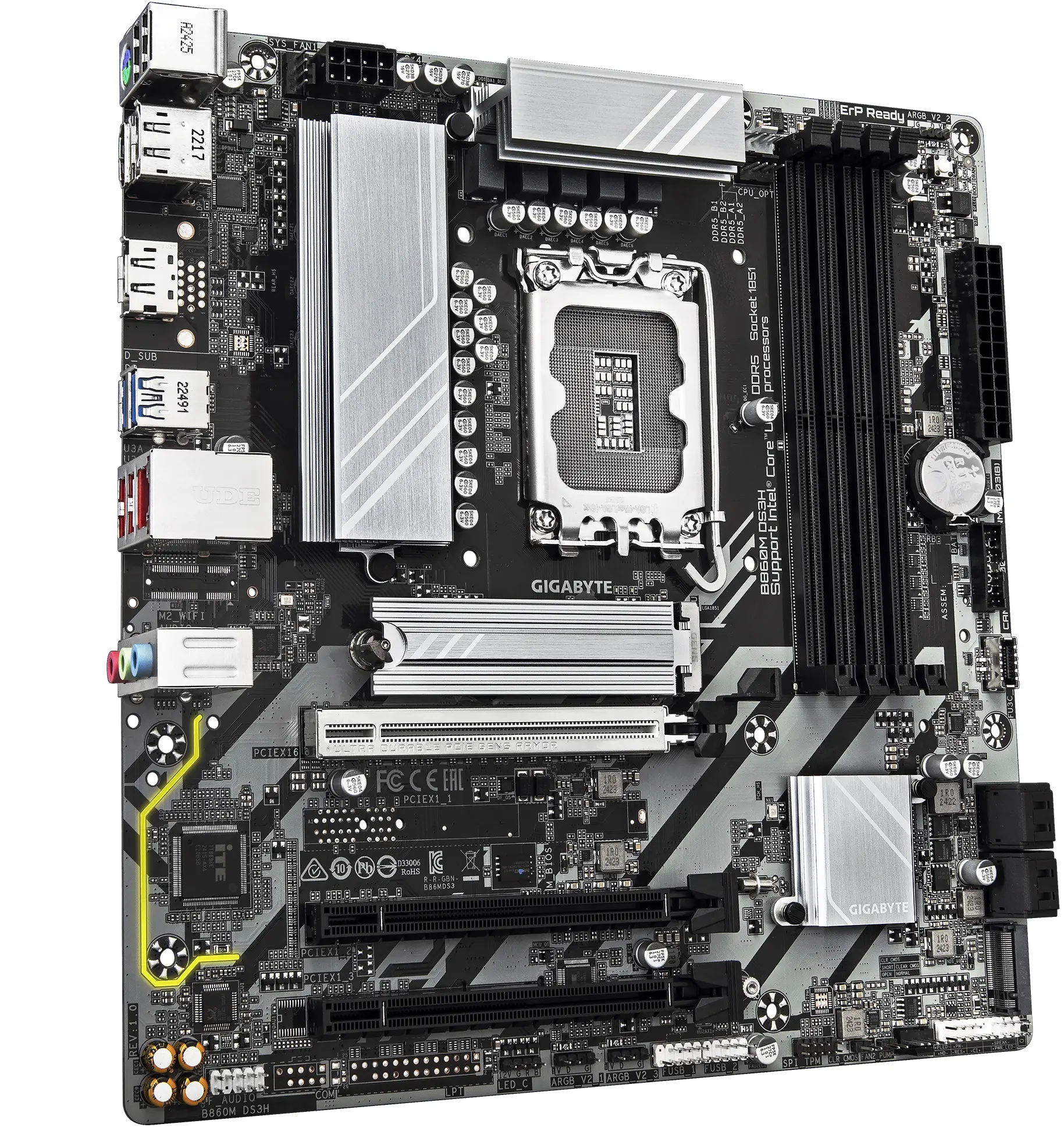 Placa de baza Gigabyte B860M DS3H (Rev. 1.0) - 2