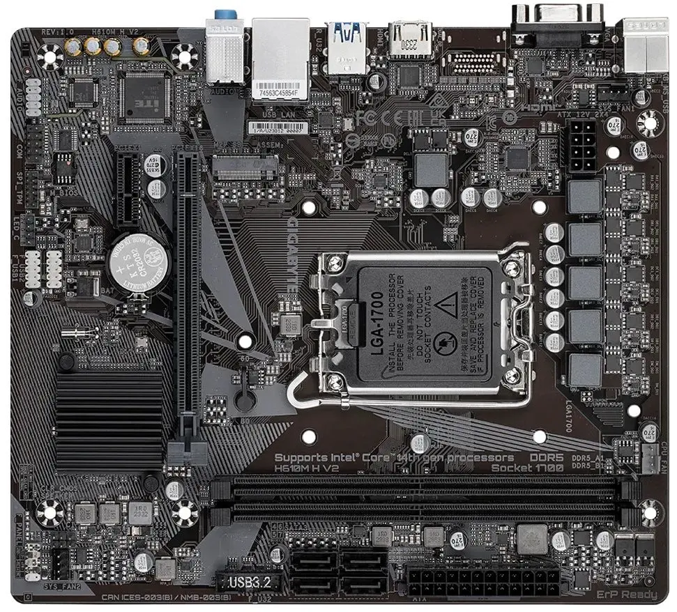 Материнская плата Gigabyte H610M H V2 DDR5