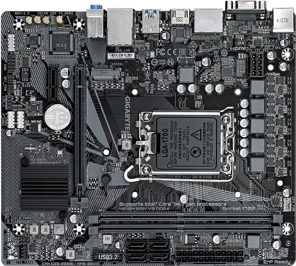 Placa de baza Gigabyte H610M S2H V3 DDR4 (rev. 1.0)