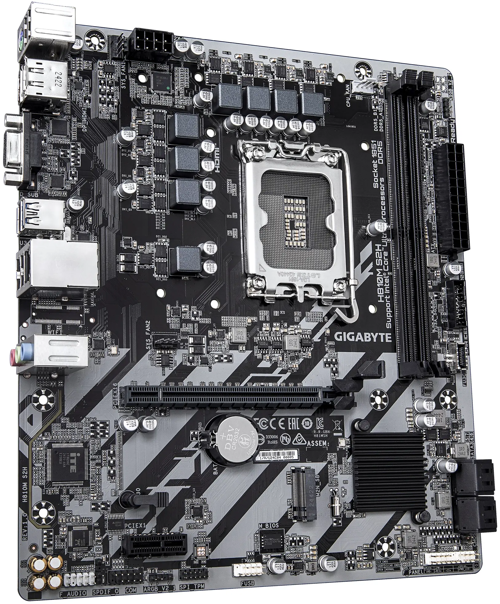 Placa de baza Gigabyte H810M S2H (Rev. 1.0) - 2