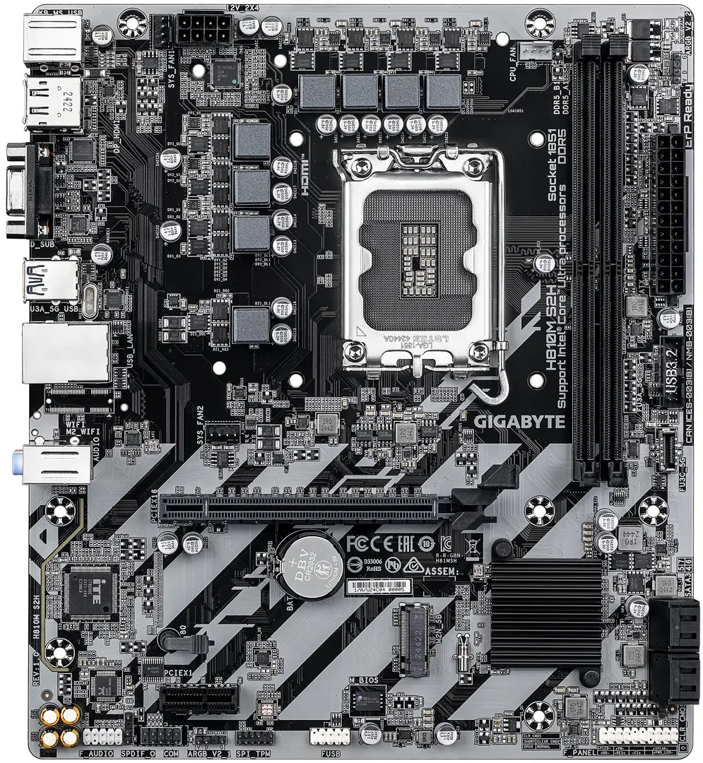 Placa de baza Gigabyte H810M S2H (Rev. 1.0)