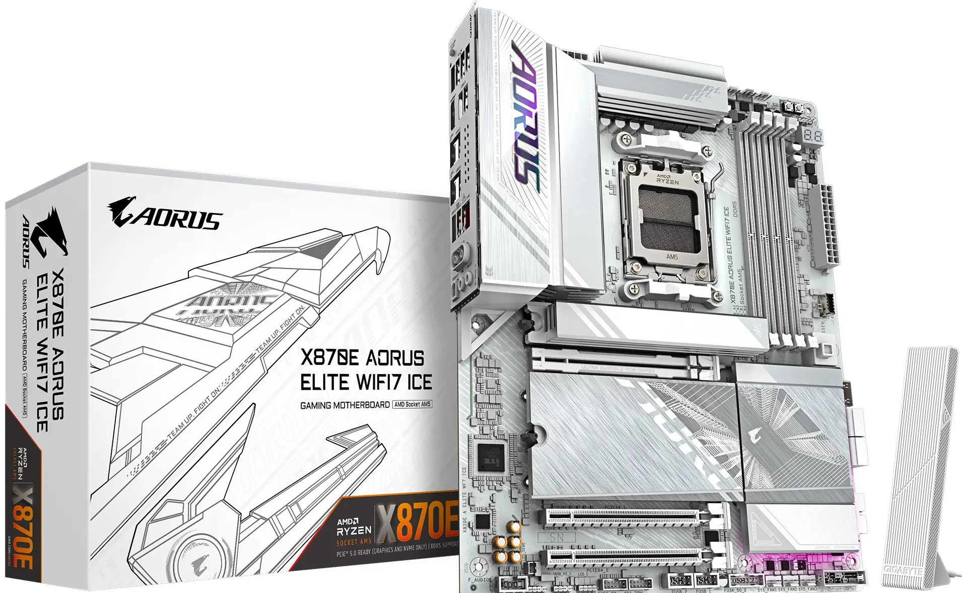 Материнская плата Gigabyte X870E Aorus Elite WiFi7 ICE