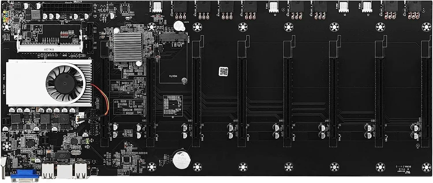 Placa de baza pentru mining BTC-T37 8xPCIe 16x