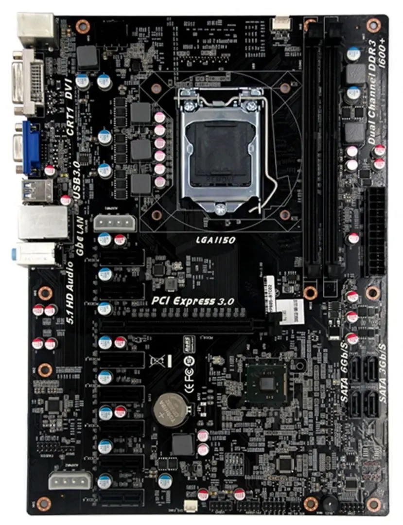 Материнская плата для майнинга Q87-BTC 8xPCIe