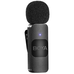 Sistem de microfon wireless Boya BY-V1 (Black) Thumb