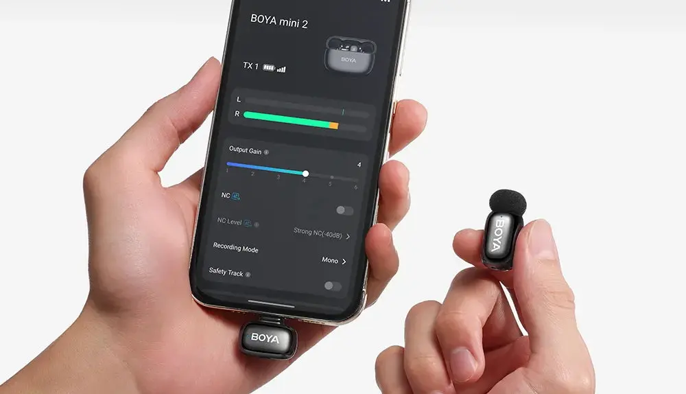Microfon fara fir Boya Mini 2-01 (Space Gray)
