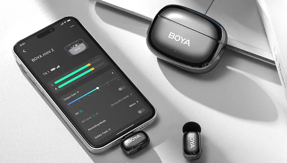 Microfon fara fir Boya Mini 2-01 (Space Gray)