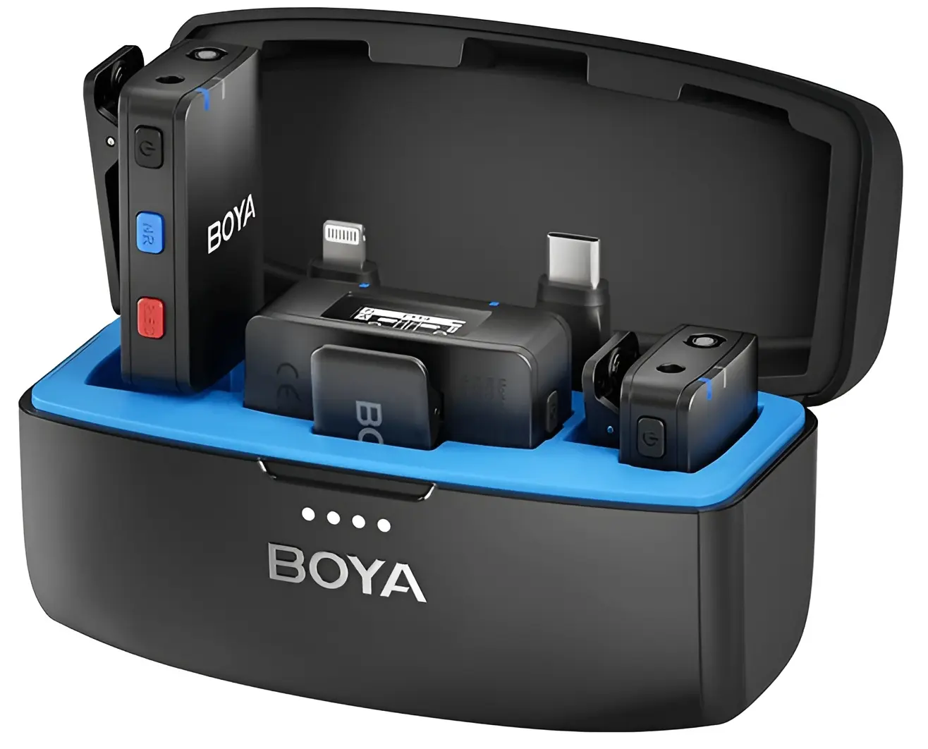 Microfon cu buclă fara fir Boya Boyamic 3-in-1 (Black)