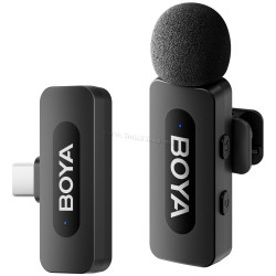 Microfon cu buclă fara fir Boya BY-V10 V2.0 (Black)