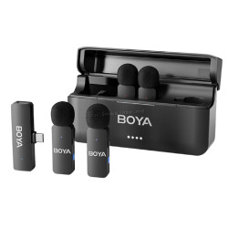 Microfon cu buclă fara fir Boya BY-V4 (Black)