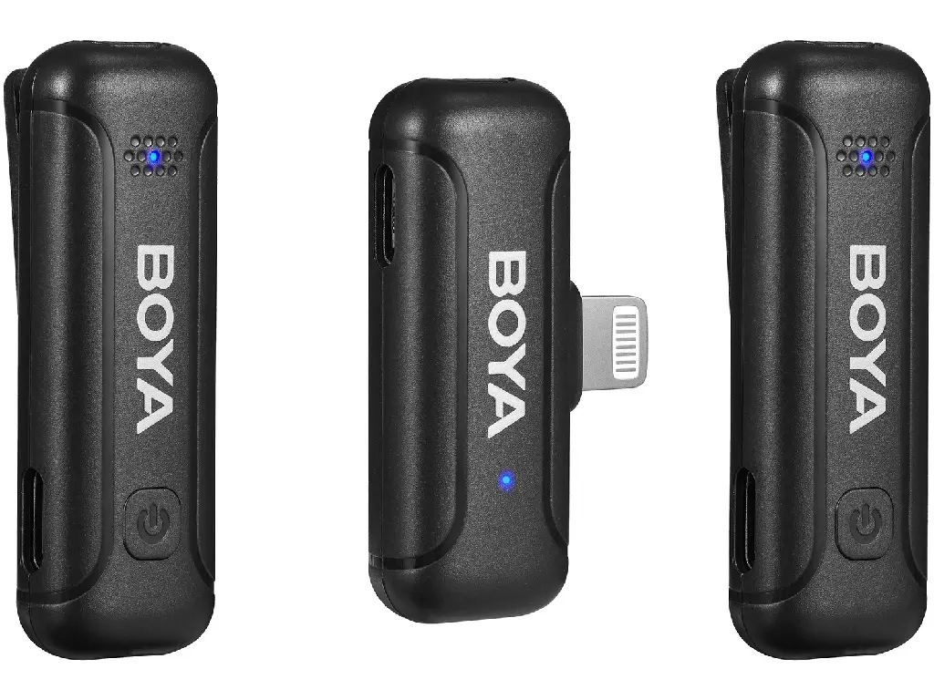 Microfon cu buclă fara fir Boya BY-WM3T-D2 (Black)