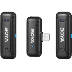 Microfon cu buclă fara fir Boya BY-WM3T-D2 (Black)