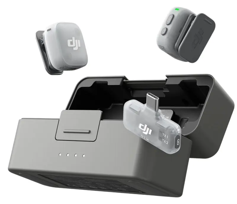 Microfon cu buclă fara fir DJI Mic Mini 2 2 TX + 1 Mobile RX + Charging Case (Black) - 2